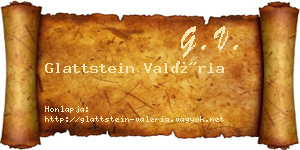 Glattstein Valéria névjegykártya